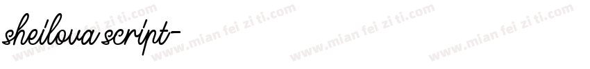 sheilova script字体转换